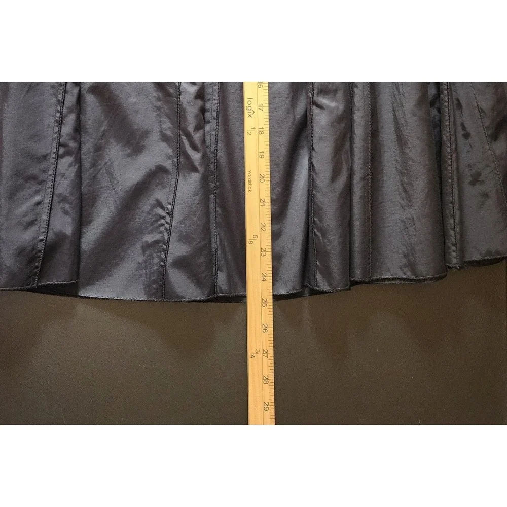 Tribal Womens Gorpcore Black Paneled Flared Sophisticated Academia Skirt 10